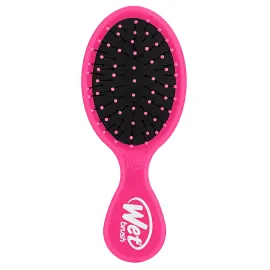 Wet Brush Mini Detangler Hair Brush, Pink, Detangling Travel Hairbrush, Ultra-Soft IntelliFlex Bristles Glide Through Tangles with Ease, Pain-Free, All Hair Types