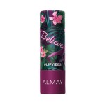 Almay Lip Vibes Lipstick with Vitamin E Oil & Shea Butter, Matte Finish, Hypoallergenic, Believe, 0.14 Oz