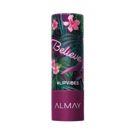Almay Lip Vibes Lipstick with Vitamin E Oil & Shea Butter, Matte Finish, Hypoallergenic, Believe, 0.14 Oz Almay Lip Vibes Lipstick with Vitamin E Oil & Shea Butter, Matte Finish, Hypoallergenic, Believe, 0.14 Oz