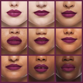 Almay Lip Vibes Lipstick with Vitamin E Oil & Shea Butter, Matte Finish, Hypoallergenic, Believe, 0.14 Oz
