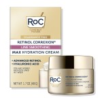 RoC Retinol Correxion Max Hydration Anti-Aging Daily Face Moisturizer with Hyaluronic Acid, Fragrance-Free, Oil Free Skin Care, 1.7 Ounces (Packaging May Vary)
