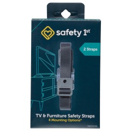 Safety 1st TV & Furniture Safety Straps, Black, Multi, 2 Straps(Pack of 1)