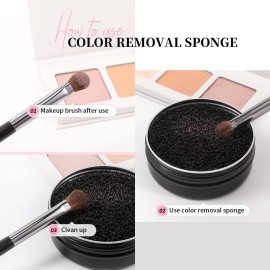 DUcare Makeup Brush Cleaner Makeup Brushes Solid Soap Cleanser with Color Removal Sponge Brush Cleaning Mat, Silicone Makeup Cleaning Cosmetic Cleaner Blenders Shampoo Removes Shadow Color DUcare Makeup Brush Cleaner Makeup Brushes Solid Soap Cleanser with Color Removal Sponge Brush Cleaning Mat, Silicone Makeup Cleaning Cosmetic Cleaner Blenders Shampoo Removes Shadow Color