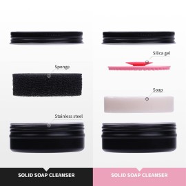 DUcare Makeup Brush Cleaner Makeup Brushes Solid Soap Cleanser with Color Removal Sponge Brush Cleaning Mat, Silicone Makeup Cleaning Cosmetic Cleaner Blenders Shampoo Removes Shadow Color DUcare Makeup Brush Cleaner Makeup Brushes Solid Soap Cleanser with Color Removal Sponge Brush Cleaning Mat, Silicone Makeup Cleaning Cosmetic Cleaner Blenders Shampoo Removes Shadow Color