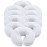 London Linens Pack of 10, Premium Extra Thick 100% Cotton Flannel Massage Tables Face Cradle Covers Cozies Fitted - Includes 10 pcs (White)