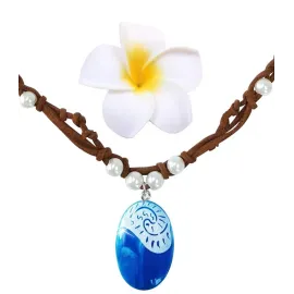 Joy Bang Princess Cosplay Necklace, Necklace for Women Costume, Magical Necklace Halloween Costume Halloween Party Favors (Blue) Dress Up Accessories