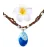 Joy Bang Princess Cosplay Necklace, Necklace for Women Costume, Magical Necklace Halloween Costume Halloween Party Favors (Blue) Dress Up Accessories