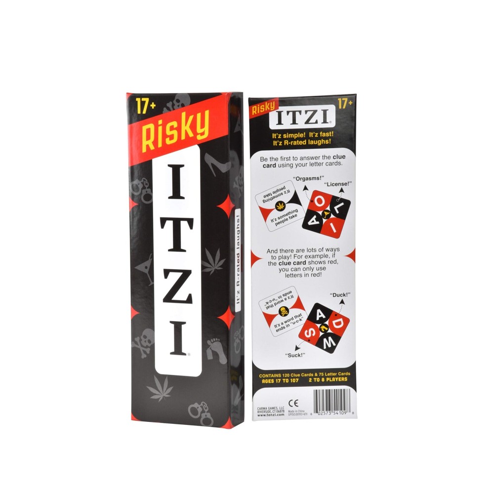 TENZI Risky ITZI - The Fast, Fun, and Twisted Word Matching Adult Party Card Game for Ages 17-107 - 2-8 Players TENZI Risky ITZI - The Fast, Fun, and Twisted Word Matching Adult Party Card Game for Ages 17-107 - 2-8 Players