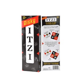 TENZI Risky ITZI - The Fast, Fun, and Twisted Word Matching Adult Party Card Game for Ages 17-107 - 2-8 Players