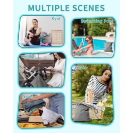 babygoal Wet Dry Bags 3 Pack, Waterproof Reusable Travel Bags for Swimsuits, Baby Cloth Diapers, Beach, Pool, Gym Bag & Wet Clothes with 2 Pockets L-BWG babygoal Wet Dry Bags 3 Pack, Waterproof Reusable Travel Bags for Swimsuits, Baby Cloth Diapers, Beach, Pool, Gym Bag & Wet Clothes with 2 Pockets L-BWG