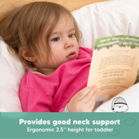 Toddler Pillow with Pillowcase - 13x18 My Little Dreamy Kids Travel Bed Pillows for Sleeping, Organic Cotton Small Pillowcase, Soft & Breathable, Machine Washable, Toddlers 2-5 Years Old (Soft White) Toddler Pillow with Pillowcase - 13x18 My Little Dreamy Kids Travel Bed Pillows for Sleeping, Organic Cotton Small Pillowcase, Soft & Breathable, Machine Washable, Toddlers 2-5 Years Old (Soft White)