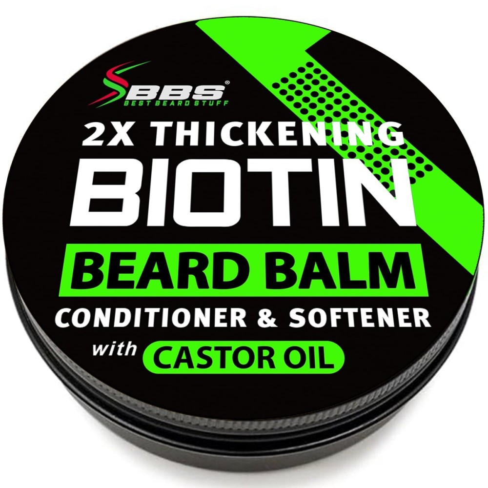 2X Thickening BIOTIN Beard Balm For Men & Mustache Wax for Beard Growth Organic Beard Conditioner for Men & Beard Softener for Men Beard Moisturizer for Men Castor Oil Beard Wax for Men USA 2X Thickening BIOTIN Beard Balm For Men & Mustache Wax for Beard Growth Organic Beard Conditioner for Men & Beard Softener for Men Beard Moisturizer for Men Castor Oil Beard Wax for Men USA