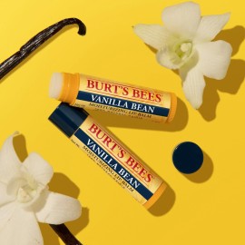 Burt\'s Bees 100% Natural Moisturizing Lip Balm, Vanilla Bean - 4 Tubes Burt\'s Bees 100% Natural Moisturizing Lip Balm, Vanilla Bean - 4 Tubes