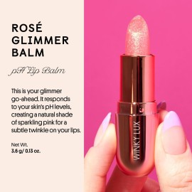 Winky Lux Glimmer Balm, pH Lip Balm, Color Changing Lipstick and Tinted Lip Balm, Vegan & Cruelty Free, Hydrate & Plump, Pink Shimmer Lipstick, Rose Winky Lux Glimmer Balm, pH Lip Balm, Color Changing Lipstick and Tinted Lip Balm, Vegan & Cruelty Free, Hydrate & Plump, Pink Shimmer Lipstick, Rose