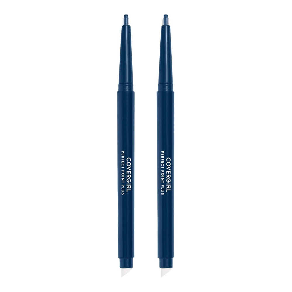 COVERGIRL Perfect Point Plus Eyeliner Pencil, Midnight Blue, 0.008 Ounce (Pack of 2)