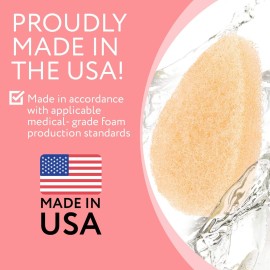 10 Pack Facial Sponge for Daily Deep Cleansing - Regular Buff Style Exfoliating Pads for Removing Dead Skin, Dirt & Makeup - Normal to Oily - Made in The USA - Reusable Puf - Natural 10 Pack Facial Sponge for Daily Deep Cleansing - Regular Buff Style Exfoliating Pads for Removing Dead Skin, Dirt & Makeup - Normal to Oily - Made in The USA - Reusable Puf - Natural