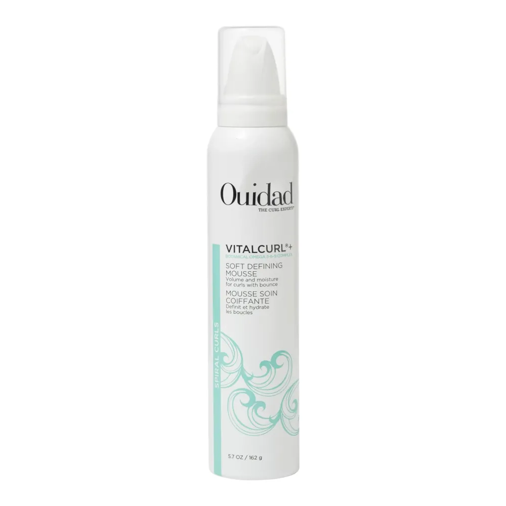 Ouidad VitalCurl+ Curl Defining Mousse, Lightweight Hair Foam, Styler for Soft, Touchable Hold, Adds Shine, Bounce & Volume, For Spiral Curls