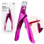 MelodySusie Acrylic Nail Clippers, Professional Nail Clippers Cutters for Acrylic Nails Fake Nail Tips, Adjustable Stainless Nail Trimmer, Manicure Tool for Salon Home Nail Art, Plum