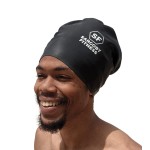 Sargoby Fitness Swim Cap for Dreadlocks and Braids Designed for Voluminous and Bulky Hairstyles Like Dreadlocks Braids Dreads Locs and Afros (Black, Large)