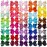 WillingTee 40colors 4.5 Hair Bows for Girls Grosgrain Ribbon Big Hair Bows Alligator Clips Hair Accessories for Baby Girls Infants Toddlers Teens Kids Children 40 Colors