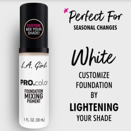 L.A. Girl PRO.color Foundation Mixing Pigment, White GLM711 L.A. Girl PRO.color Foundation Mixing Pigment, White GLM711