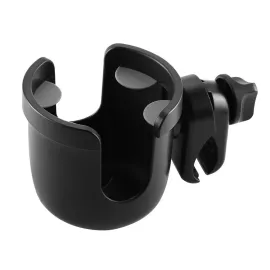Accmor Stroller Cup Holder, Universal Cup Holder, Bike Cup Holder, 360 Rotatable Large Caliber Drinks Holder for Stroller, Bike, Wheelchair, Walker, Black