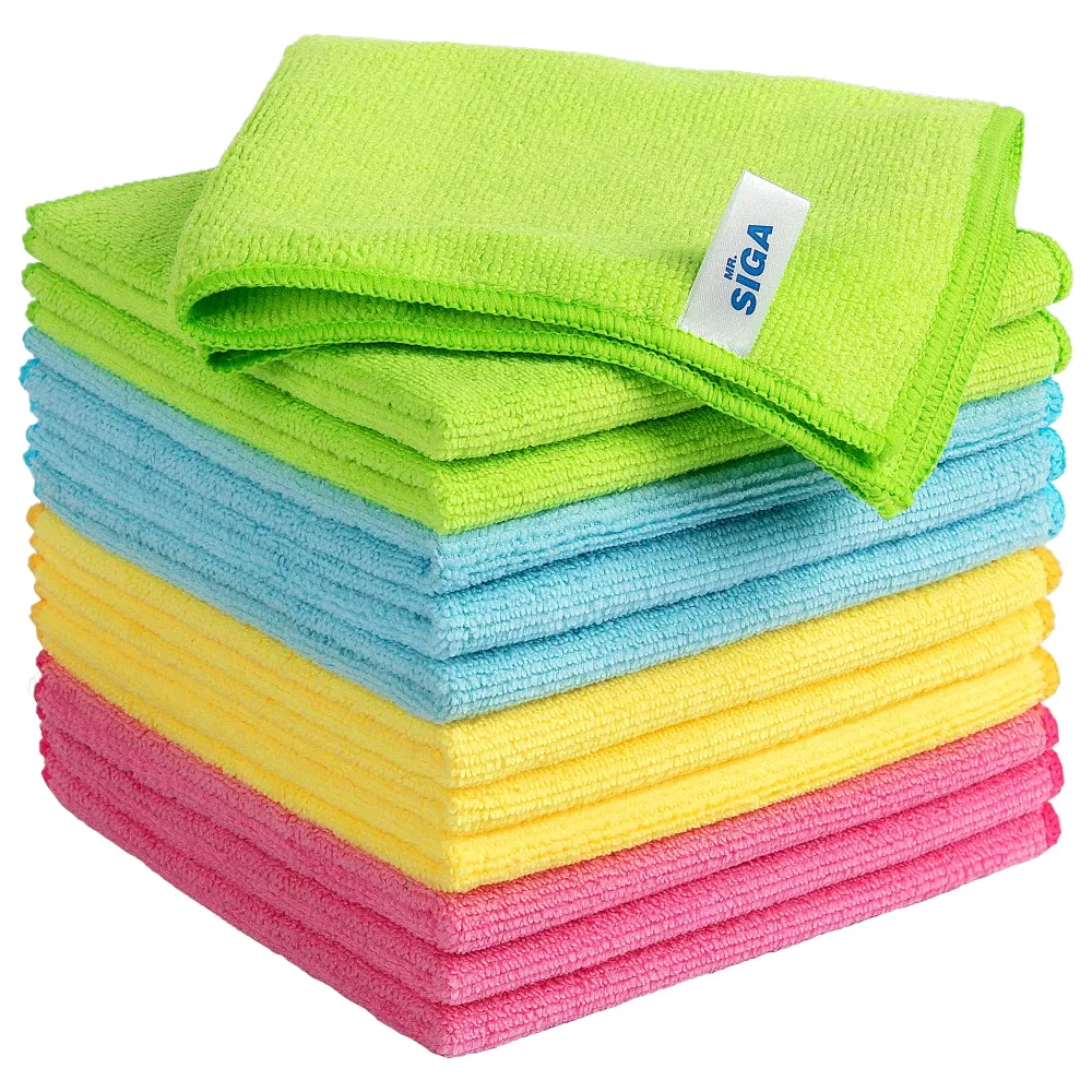MR.SIGA Microfiber Cleaning Cloth,Pack of 12,Size:12.6 x 12.6 MR.SIGA Microfiber Cleaning Cloth,Pack of 12,Size:12.6 x 12.6