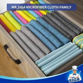 MR.SIGA Microfiber Cleaning Cloth,Pack of 12,Size:12.6 x 12.6 MR.SIGA Microfiber Cleaning Cloth,Pack of 12,Size:12.6 x 12.6