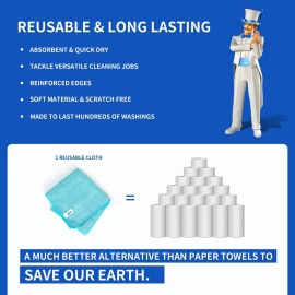 MR.SIGA Microfiber Cleaning Cloth,Pack of 12,Size:12.6 x 12.6 MR.SIGA Microfiber Cleaning Cloth,Pack of 12,Size:12.6 x 12.6