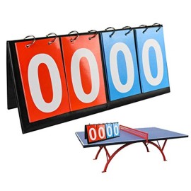 APORO 4-Digital Portable Table Top Scoreboard Flipper, Multi Sports Score Flip Scoreboard (0-99) APORO 4-Digital Portable Table Top Scoreboard Flipper, Multi Sports Score Flip Scoreboard (0-99)