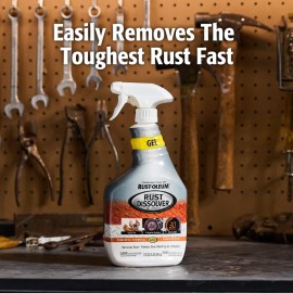 Rust-Oleum Rust Dissolver Trigger Spray Gel | Heavy-Duty Corrosion Remover for Metal Tools, Cars, Bikes, Grills, Bolts, Firearms & More | 32 oz Rust-Oleum Rust Dissolver Trigger Spray Gel | Heavy-Duty Corrosion Remover for Metal Tools, Cars, Bikes, Grills, Bolts, Firearms & More | 32 oz