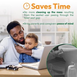 P-flector Toilet Seat Urine Guard (1-Pack) - Pee Splash Guard for Potty-Training Kids, Adults, Seniors & Special Needs Individuals - Fits Round, Elongated & Curved Toilet Seats P-flector Toilet Seat Urine Guard (1-Pack) - Pee Splash Guard for Potty-Training Kids, Adults, Seniors & Special Needs Individuals - Fits Round, Elongated & Curved Toilet Seats