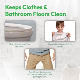 P-flector Toilet Seat Urine Guard (1-Pack) - Pee Splash Guard for Potty-Training Kids, Adults, Seniors & Special Needs Individuals - Fits Round, Elongated & Curved Toilet Seats P-flector Toilet Seat Urine Guard (1-Pack) - Pee Splash Guard for Potty-Training Kids, Adults, Seniors & Special Needs Individuals - Fits Round, Elongated & Curved Toilet Seats