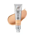 IT Cosmetics Your Skin But Better CC+ Cream, Neutral Medium - Color Correcting Cream, Full-Coverage Foundation, Hydrating Serum & SPF 50+ Sunscreen - Natural Finish - 1.08 fl oz