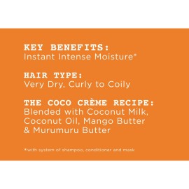 Carol\'s Daughter Coco Creme Coil Enhancing Moisture Butter, with Coconut Oil and Mango Butter, for Very Dry Curly Hair, Paraben and Silicone Free, 12 oz Carol\'s Daughter Coco Creme Coil Enhancing Moisture Butter, with Coconut Oil and Mango Butter, for Very Dry Curly Hair, Paraben and Silicone Free, 12 oz