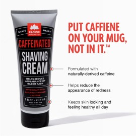 Pacific Shaving Company Caffeinated Shaving Cream - Caffeine, Shea Butter + Spearmint Antioxidant Shaving Cream - Clean Formula for Hydrating, Redness Reducing + Irritation-Free Shave (3.4 Oz, 2 Pack) Pacific Shaving Company Caffeinated Shaving Cream - Caffeine, Shea Butter + Spearmint Antioxidant Shaving Cream - Clean Formula for Hydrating, Redness Reducing + Irritation-Free Shave (3.4 Oz, 2 Pack)