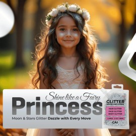 Face, Body & Hair Glitter Gel - Halloween Glitter for Kids and Women - 3 Oz Cosmetic-Grade Gel w/Moon & Stars for Festivals & Halloween Party, Easy Apply & Wash Off - Unicorn 5Pack Face, Body & Hair Glitter Gel - Halloween Glitter for Kids and Women - 3 Oz Cosmetic-Grade Gel w/Moon & Stars for Festivals & Halloween Party, Easy Apply & Wash Off - Unicorn 5Pack