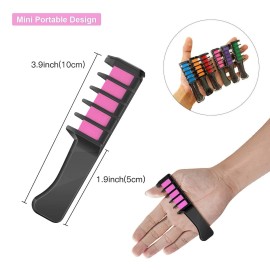 MSDADA 10 Color Hair Chalk for Girls - Hair Chalk Comb Kids Temporary Hair Color Dye - Teen Girl Gift Hair Stuff Accessories Makeup Kit Christmas Gifts Toys for Girls Age 6 7 8 9 10 11 12 13 Year Old MSDADA 10 Color Hair Chalk for Girls - Hair Chalk Comb Kids Temporary Hair Color Dye - Teen Girl Gift Hair Stuff Accessories Makeup Kit Christmas Gifts Toys for Girls Age 6 7 8 9 10 11 12 13 Year Old