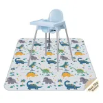 Splat Floor Mat for Under High Chair/Arts/Crafts by CLCROBD, 51 Waterproof Anti-Slip Food Splash Spill Mess Mat, Washable Portable Picnic Mat and Table Cloth