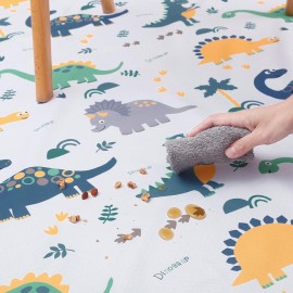 Splat Floor Mat for Under High Chair/Arts/Crafts by CLCROBD, 51 Waterproof Anti-Slip Food Splash Spill Mess Mat, Washable Portable Picnic Mat and Table Cloth