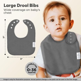 KiddyStar Double Layer Bandana Bibs - Multi Snaps Adjustable Organic Cotton Teething Bib - Absorbent Drooling Protection KiddyStar Double Layer Bandana Bibs - Multi Snaps Adjustable Organic Cotton Teething Bib - Absorbent Drooling Protection