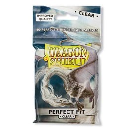 10 Packs Dragon Shield Perfect Fit Clear Inner Sleeves Standard Size 100 ct 10 Packs Dragon Shield Perfect Fit Clear Inner Sleeves Standard Size 100 ct
