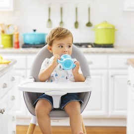 Munchkin Gentle Transition Sippy Trainer Cup, 4 Ounce, 2 Pack, Blue