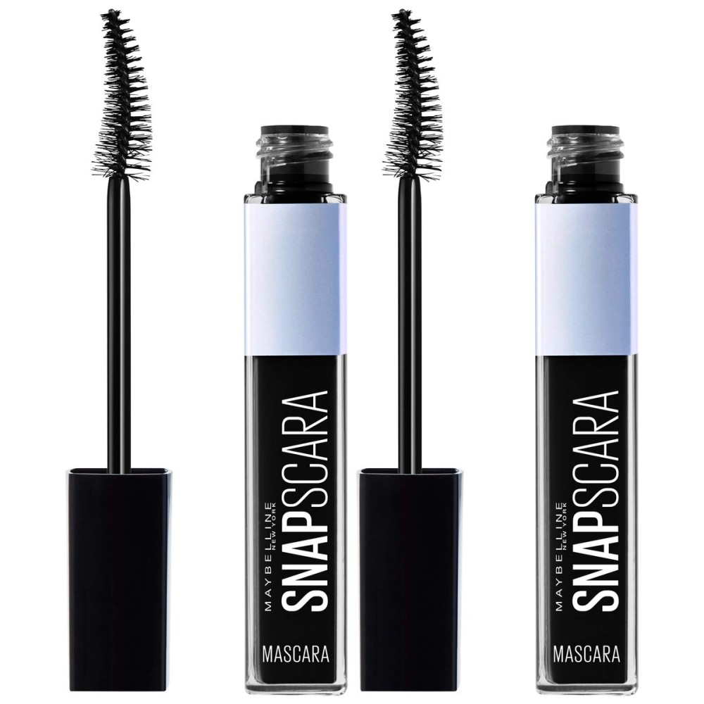 Maybelline New York Snapscara Washable Mascara Kit, Pitch Black, Pack of 2 Maybelline New York Snapscara Washable Mascara Kit, Pitch Black, Pack of 2