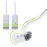 Marbarsse Bathroom Toilet Bowl Brush and Holder, Curved Design Toilet Brush for Deep Cleaning Under Rim, Best Toilet Brush Set, Easy Handy CompactToilet BowlCleaner Brush for Bathroom, 2 Pack