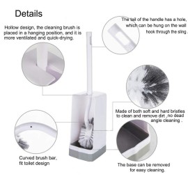 Marbarsse Bathroom Toilet Bowl Brush and Holder, Curved Design Toilet Brush for Deep Cleaning Under Rim, Best Toilet Brush Set, Easy Handy CompactToilet BowlCleaner Brush for Bathroom, 2 Pack Marbarsse Bathroom Toilet Bowl Brush and Holder, Curved Design Toilet Brush for Deep Cleaning Under Rim, Best Toilet Brush Set, Easy Handy CompactToilet BowlCleaner Brush for Bathroom, 2 Pack