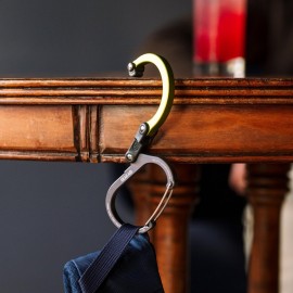 GEAR AID HEROCLIP Carabiner Clip and Hook (Small) For Purse, Stroller, and Backpack, Stealth Black GEAR AID HEROCLIP Carabiner Clip and Hook (Small) For Purse, Stroller, and Backpack, Stealth Black