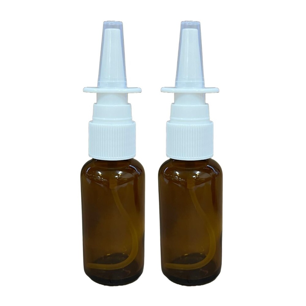 ADVANCED ASCENT Amber Glass 1 oz Nasal Sprayer! EMPTY, Refillable, Travel Sized, Quality Glass for Saline Applications! (2 Pack) ADVANCED ASCENT Amber Glass 1 oz Nasal Sprayer! EMPTY, Refillable, Travel Sized, Quality Glass for Saline Applications! (2 Pack)