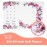 Bliss n\' Baby Monthly Milestone Blanket for Baby Girl - 60x40 - Wrinkle Free Baby Age Month Blanket with Growth Chart - Washable & Dryable - w/Wreath & Headband - Floral Theme