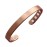 MagEnergy Copper Bracelet for Men and Women, 99.9% Pure Copper Magnetic Bangle with 8pcs 3500 Gauss Magnets,6.8 Adjustable Copper Cuff